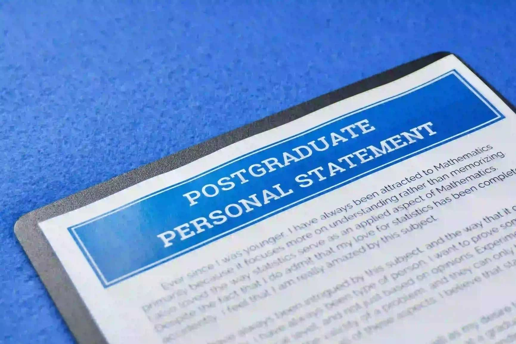 postgraduate personal statement